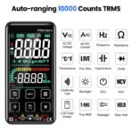 Fs8233pro Smart Digital Multimeter Touch Screen Multimetro Transistor 9999 Counts True Rmsauto Range DC/AC 10A Meter - Image 4