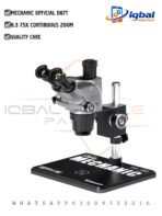 MECHANIC OFFICIAL D67T-B11 Trinocular Stereo Microscope 6.5-75X Continuous Zoom WF10X25 Eyepiece CTV 5/11 Adapter LS5 LED Lamp