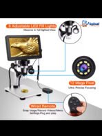 DM9H 7" LCD Digital Microscope Camera 1200x Magnification Handheld Microscopio Video Recorder 1080P Scope Soldering Tool - Image 3