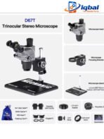 MECHANIC OFFICIAL D67T-B11 Trinocular Stereo Microscope 6.5-75X Continuous Zoom WF10X25 Eyepiece CTV 5/11 Adapter LS5 LED Lamp - Image 3