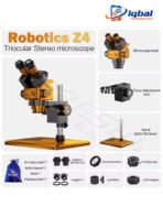 MECHANIC Z4 OFFICIAL Trinocular Stereo Microscope 45-Degree Angled 360-Degree Rotation Magnification: 6.5-60X - Image 2