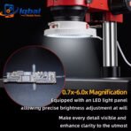 YCS 7060X Trinocular Wide Angle Microscope FOR Mobile Phone Motherboard Chip CPU Repair Tool 0.7X-6.0X Magnification - Image 2