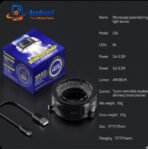 Mechanic LS5 Touch Control Microscope Ring Light Source Type-C Port 84 LEDs Illuminator Lamp for Microscope Soldering Repair Assistance Tool