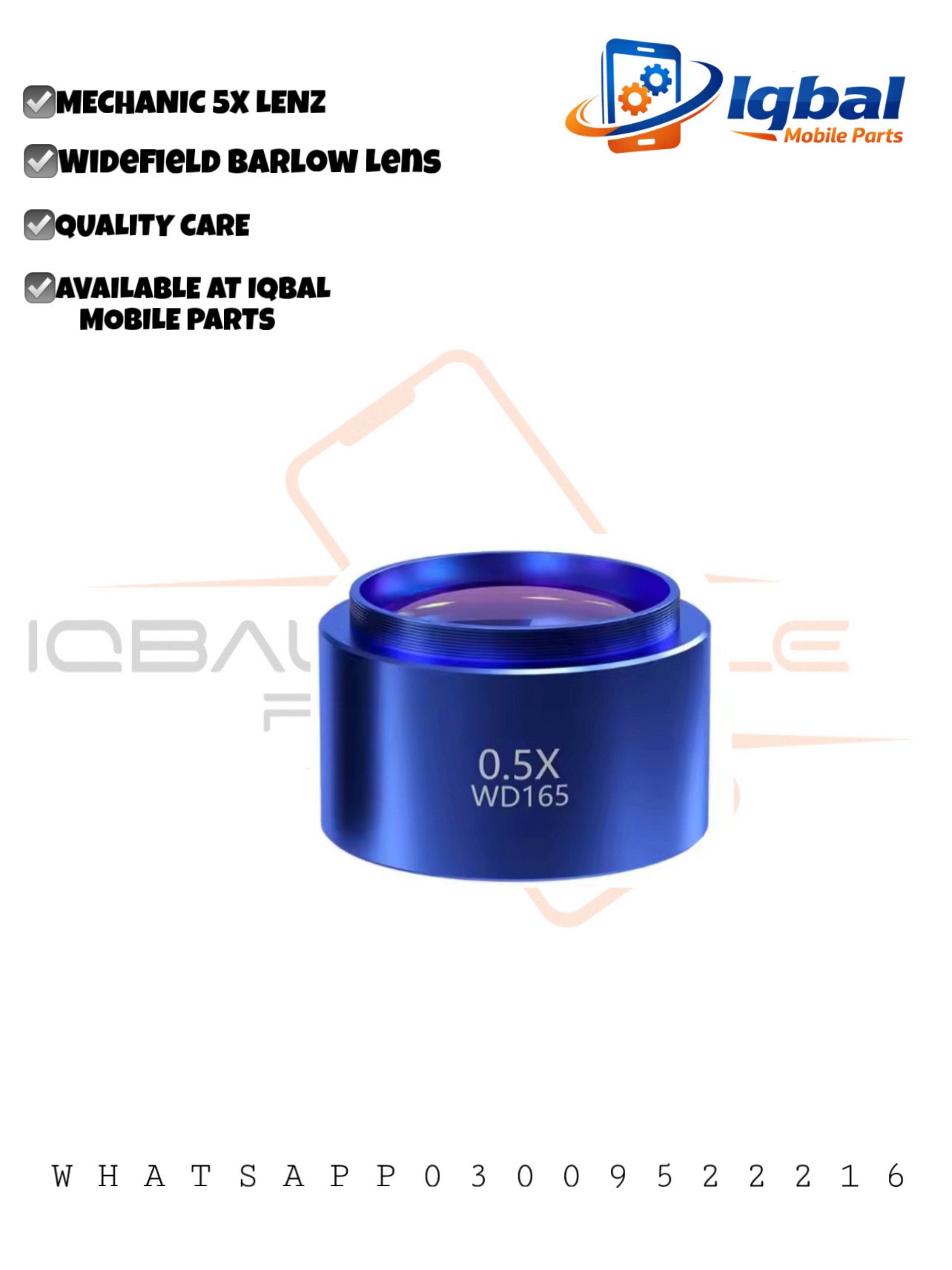 D2446FA7-06A2-42AA-8EE8-B562953999DF MECHANIC 5X Lenz WD Series Auxiliary Objective Zoom Lens 44mm Thread Widefield Barlow Lens for Binocular Trinocular Stereo Microscope - Image 1
