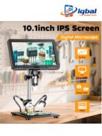 DM12 10.1 Inch LCD Digital Microscope for Adults Soldering Microscope for Electronics Repair, Coin, Jewelry PC View 32GB