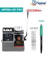 AIFEN–A9PRO Station de travail de soudage électronique,Compatible pointes de fer à souder C210 C245 C115, poignée sans plomb - Image 3