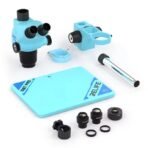 RELIFE RL-M6T Pro-B11 Trinocular HD Stereo Microscope 6.5X-65X Continuous Zoom 360 ° Rotation Head Mobile PCB Repair Station - Image 3