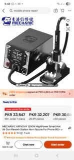 MECHANIC AIRNOVA 1200W Hot Air Gun Curved Temperature Control BGA Rework Station for Mobile Phone/Laptop motherboard CPU BGA IC soldering - Image 2