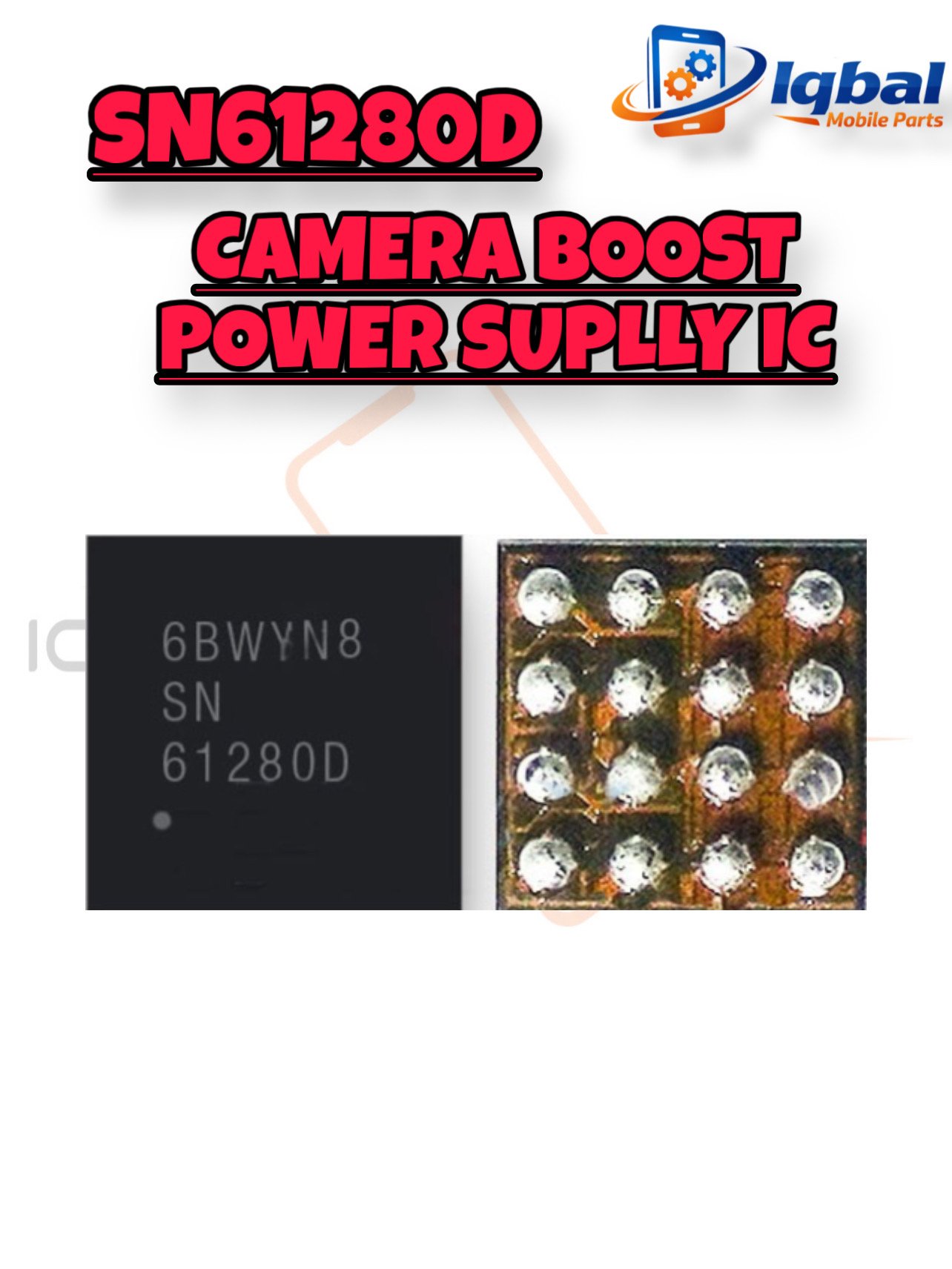 1454E218-046E-4413-A753-01619FCE55EA SN61280D CAMERA POWER SUPPLY IC - Image 1