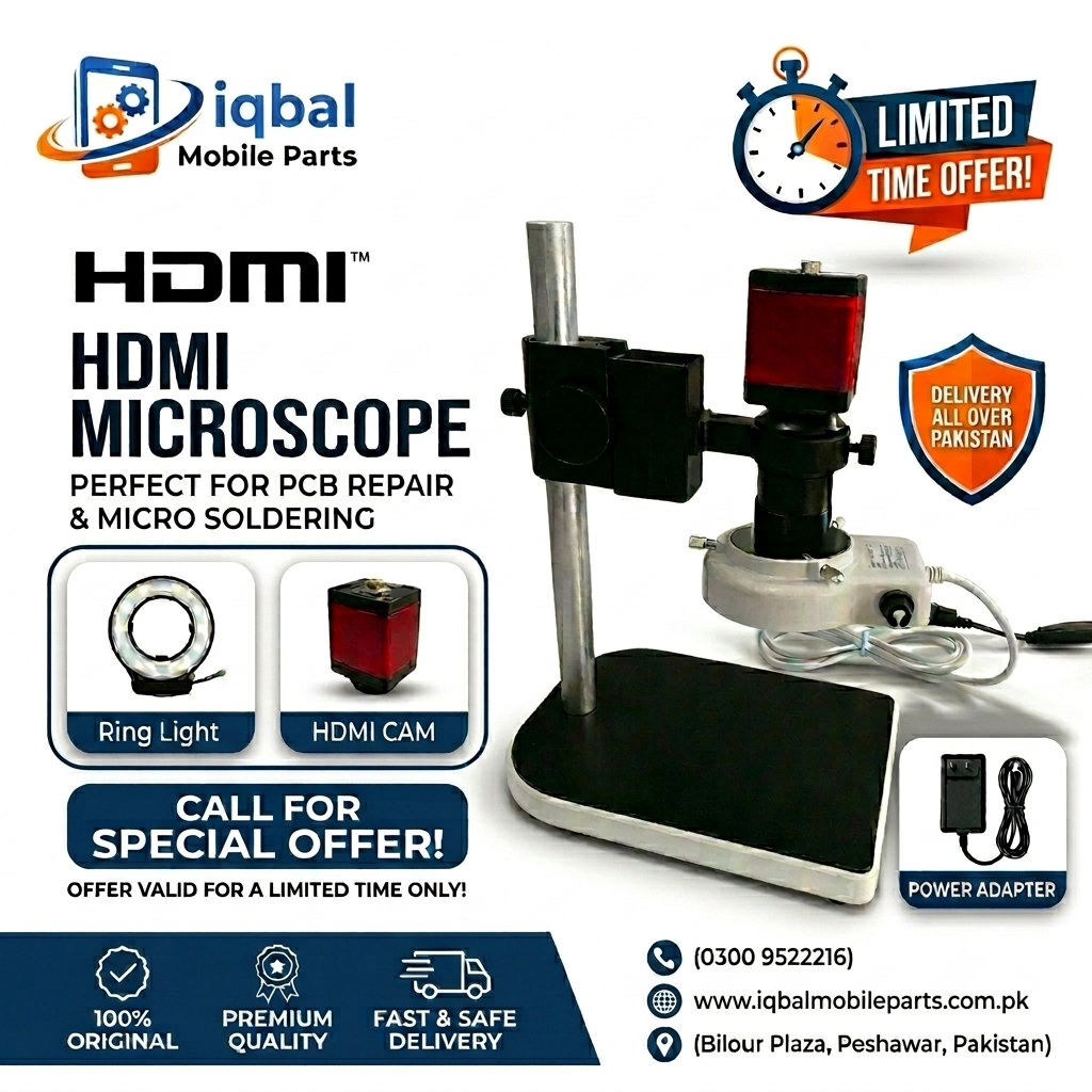 IMG_9246 HDMI Microscope Sets HD 13MP 60F/S HDMI VGA Industrial Microscope Camera+130X C Mount Lens+56 LED - Image 1
