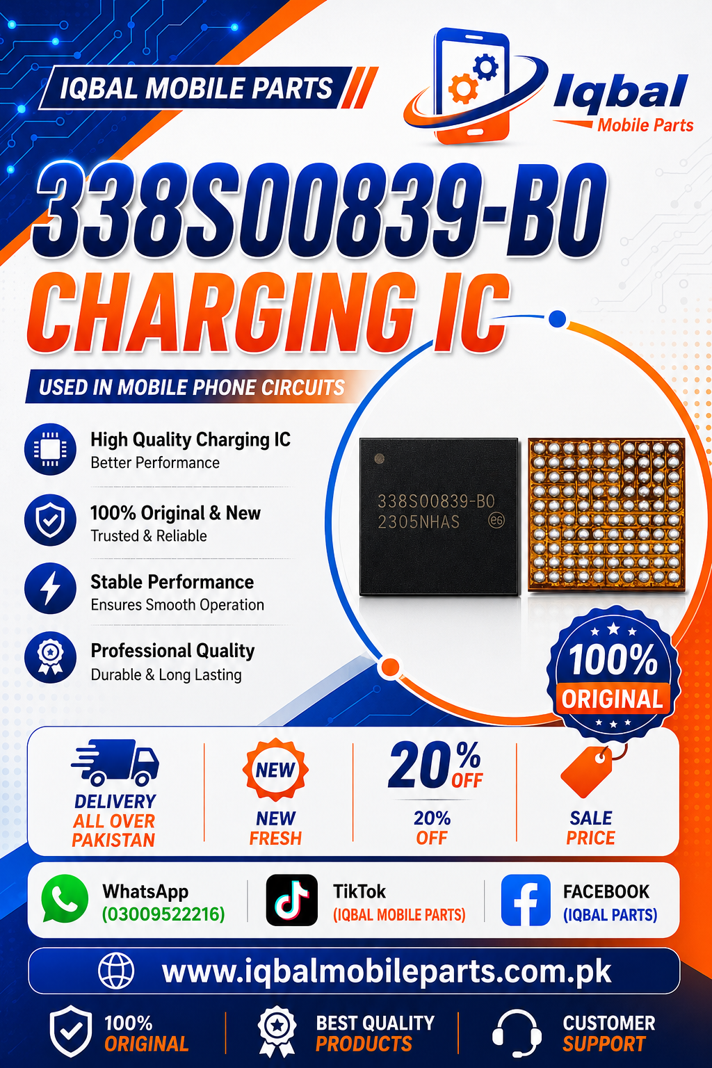 08D16C26-C745-4E7B-B3F8-27CDF4B791A5 338S00839 iPhone 14 iPhone 14 Plus iPhone 14 Pro iPhone 14 Pro Max CHARGING IC - Image 1