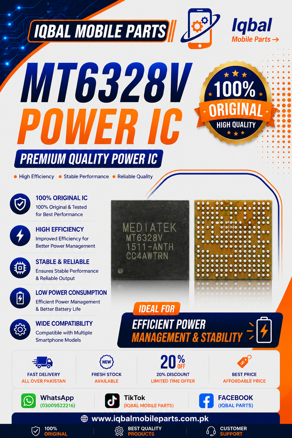 08E67C55-E9B7-4B2E-A44D-938EBF77A2E9 MT6328V POWER IC - Image 1