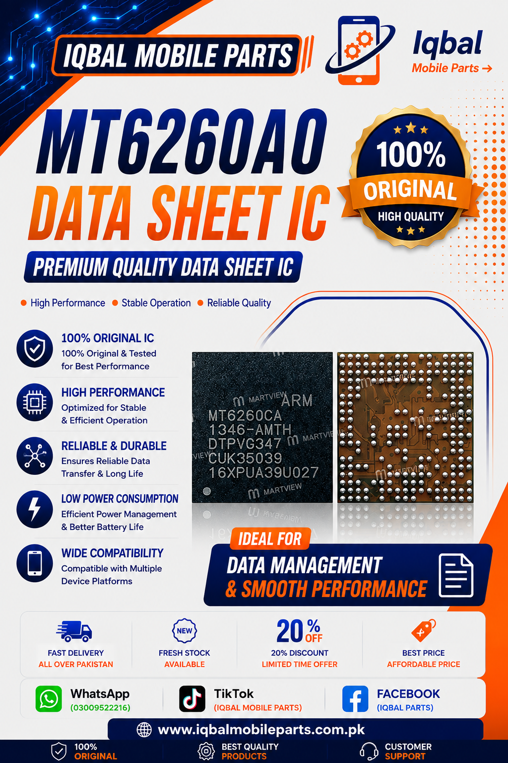 43B0304E-49DD-4FF1-A9A9-18219196ED59 MT6260AO DATA SHEET IC - Image 1