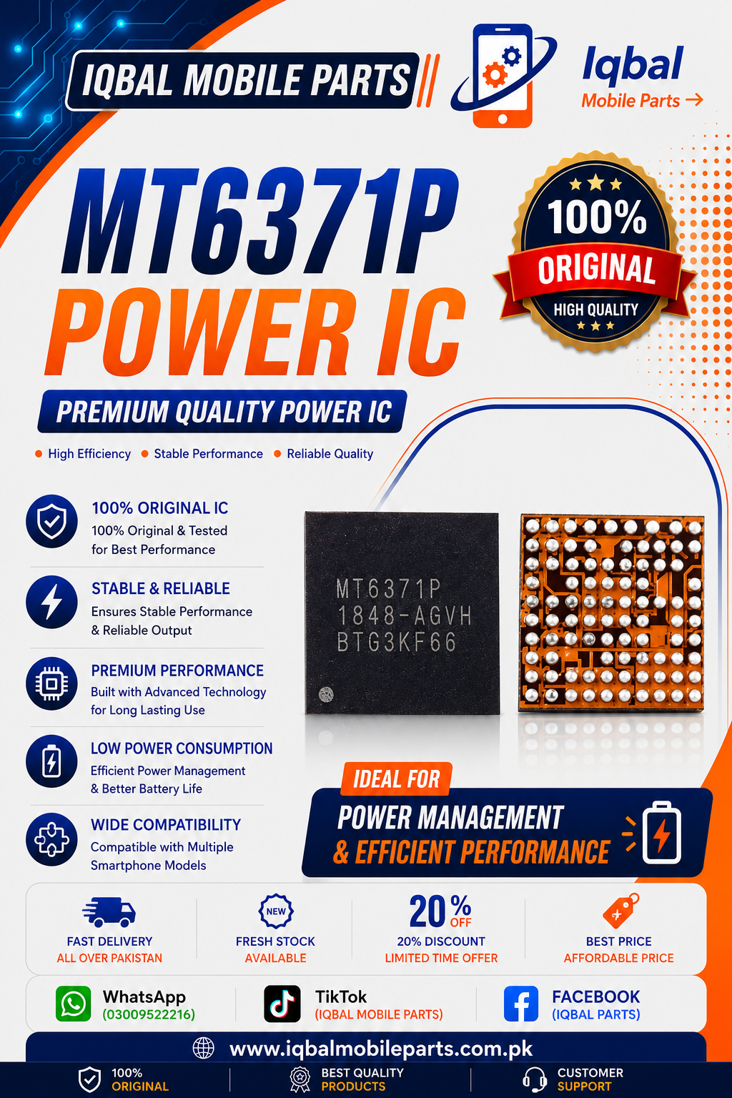 52E0E973-F8B0-44D1-88C6-39884864E370 MT6371P POWER IC - Image 1