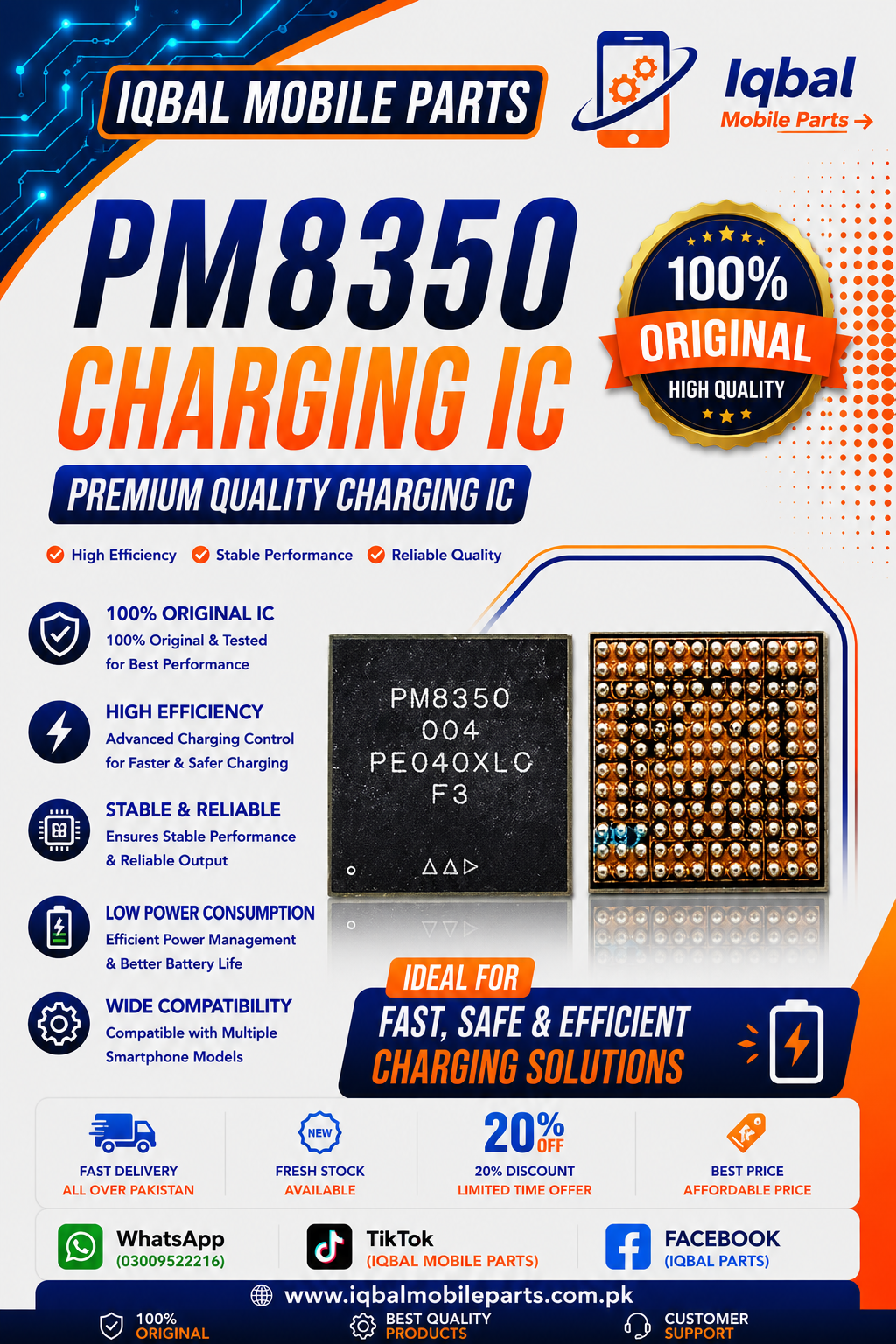 2A717BC3-80BC-43A3-A7FD-CAC2D8A7A246 PM8350 CHARGING IC - Image 1