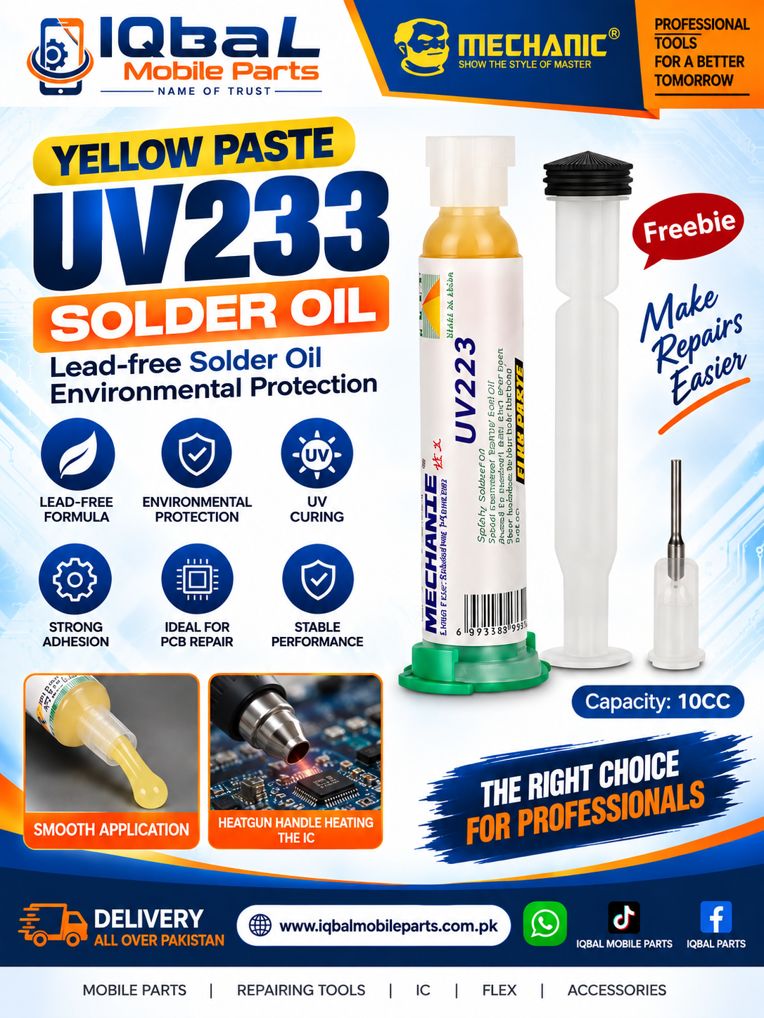 6B01A453-C55D-4AFB-83CC-361D001C3459 UV 223 MECHANIC FLUX PASTE - Image 1