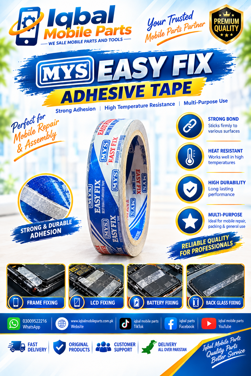 7B7045E4-A4CE-47E2-A592-A994AA7CCF88 MYS EASY FIX ADHESIVE TAPE (FOR LCD FITTING) - Image 1