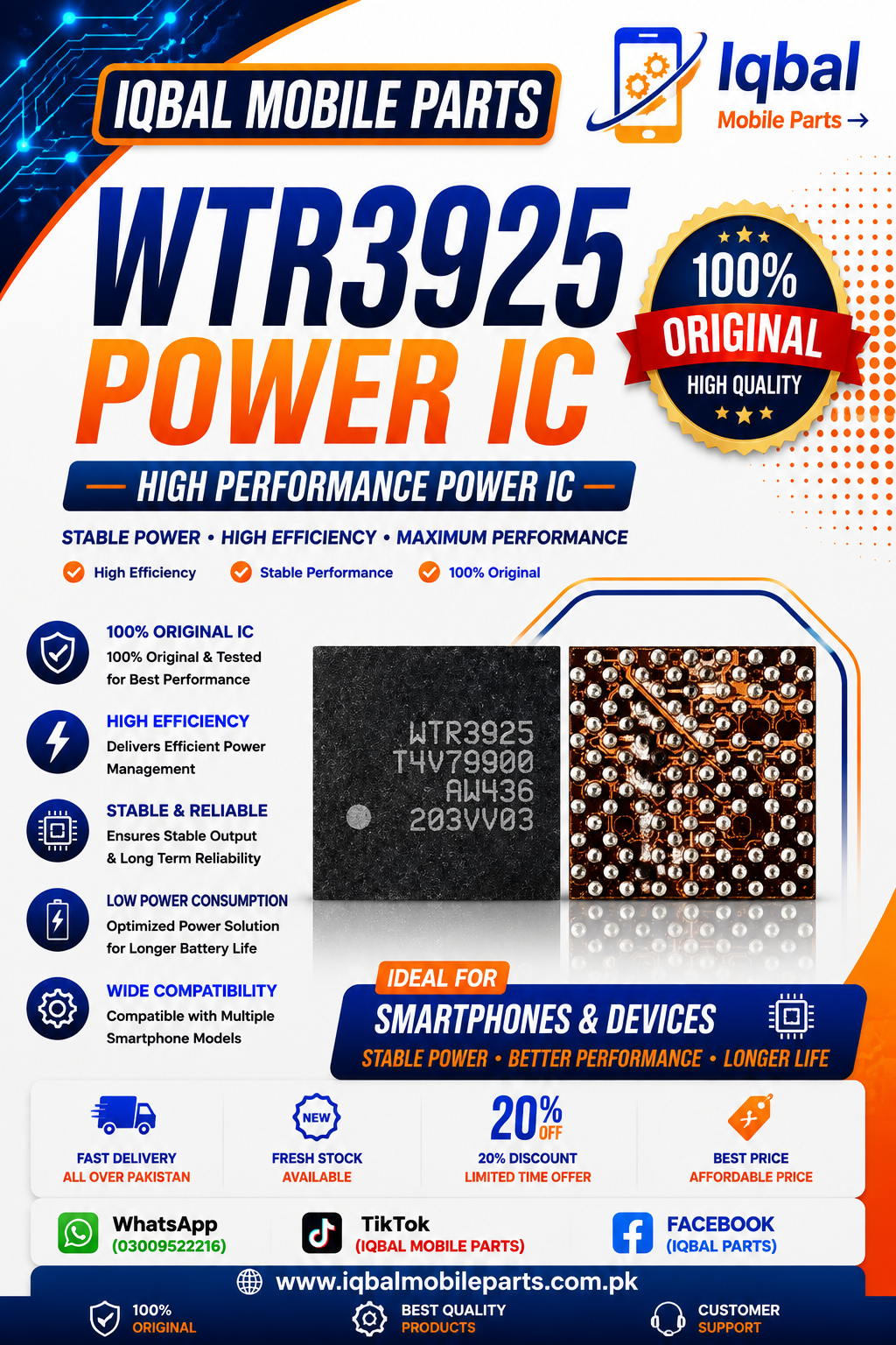 BA03B9A7-98BC-4464-8601-68DA6CA56531 WTR3925 POWER IC - Image 1