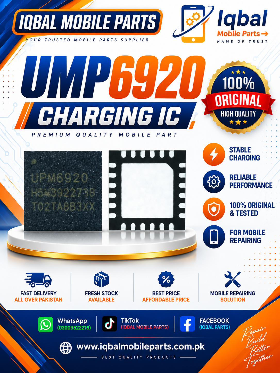 FD0566FE-B17C-4750-9699-BEA5D0254076 UMP6920 CHARGING IC - Image 1
