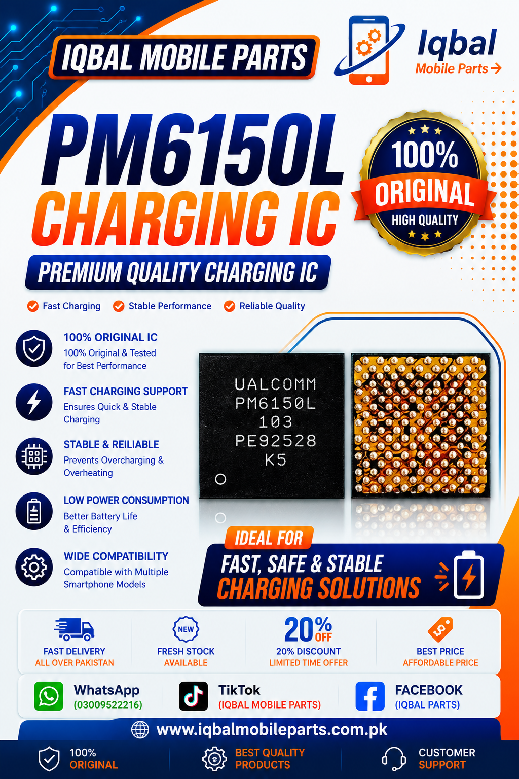 FDB76F7A-4CD9-4DD1-8347-FA0A46A90299 PM6150L CHARGING IC - Image 1