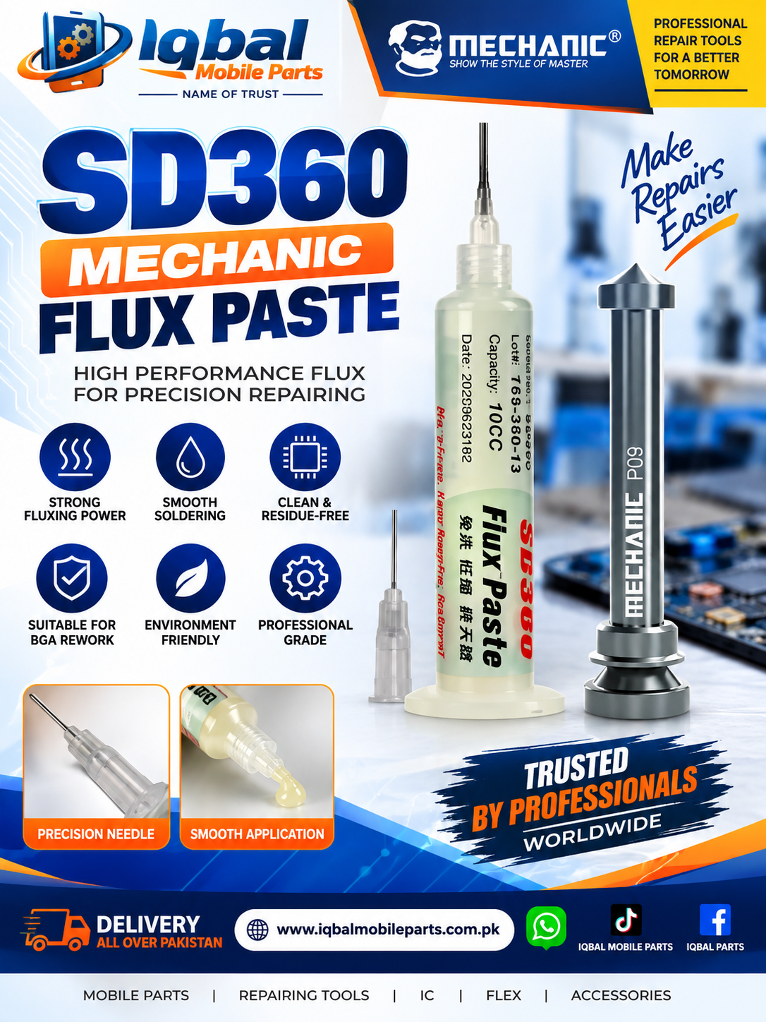 FFCACB8B-4067-4D05-9171-F5125DC76DBB SD360 MECHANIC HIGH QUALITY LIQUID FORM FLUX PASTE - Image 1
